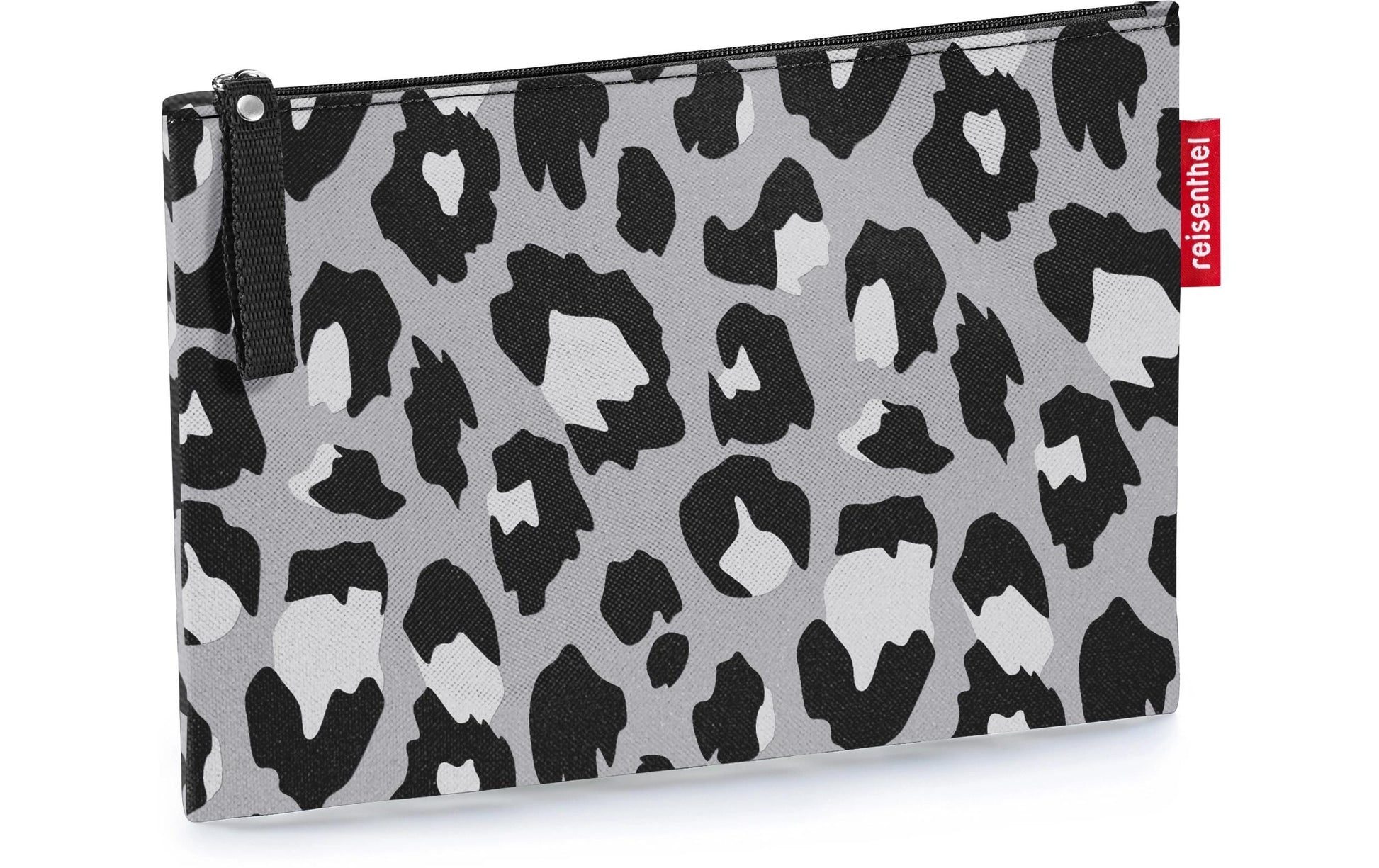 Reisenthel Kosmetiktasche – wasserfest, mit Reissverschluss – 240 × 170 mm – schwarz/weiss – Polyester – Leo