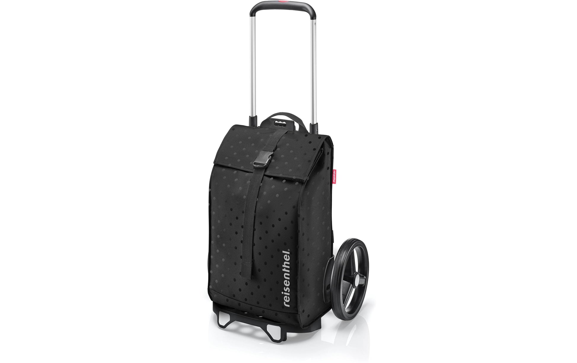 Reisenthel citycruiser – Trolley, 40 l, 2 Rollen, Polyester, Glossy Dots Schwarz, 34 × 55 × 22 cm