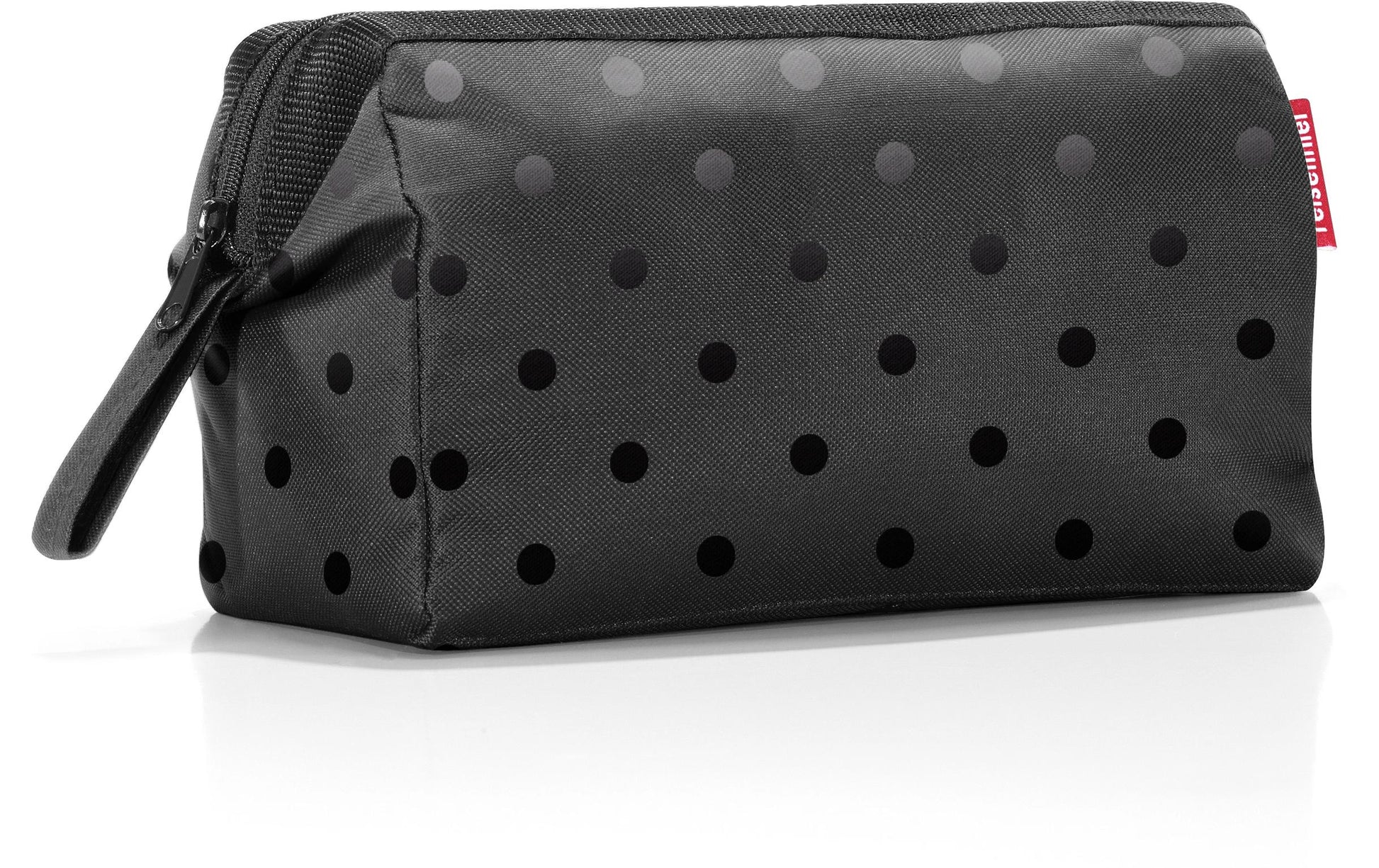 Reisenthel travelcosmetic – Reisebeutel, 4 l, Polyester, Schwarz, Motiv Glossy Dots, 26 × 18 × 13,5 cm