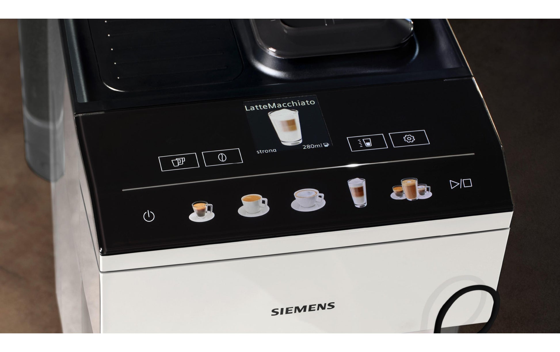 Siemens EQ500 TP515D02 Kaffeevollautomat – 15 bar, 1,9 l, 270 g, Weiss