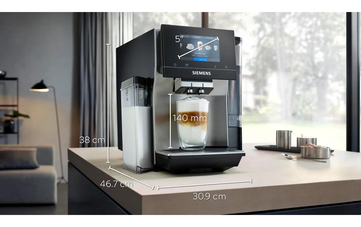 Siemens EQ700 TQ717D03 Kaffeevollautomat – 19 bar, 2,4 l, 320 g, Keramik-Mahlwerk, Edelstahl