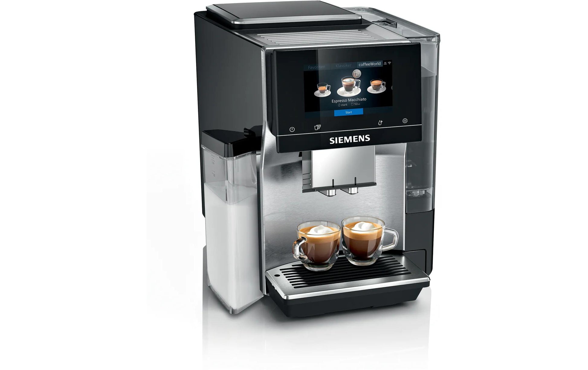 Siemens EQ700 TQ717D03 Kaffeevollautomat – 19 bar, 2,4 l, 320 g, Keramik-Mahlwerk, Edelstahl