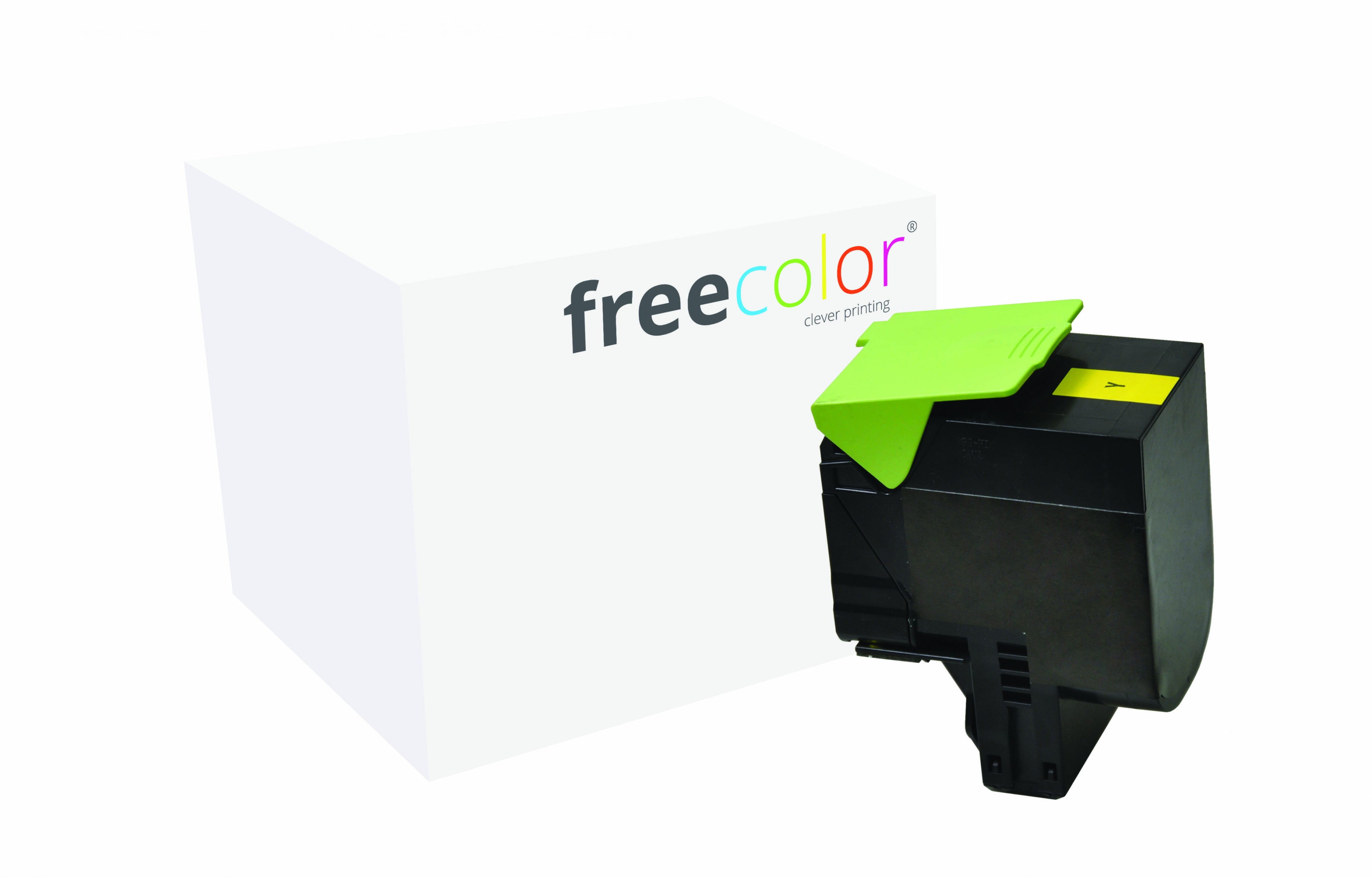 Freecolor Toner 70C2HY0 – Gelb, 3000 Seiten – für Lexmark CS310/CS410/CS510
