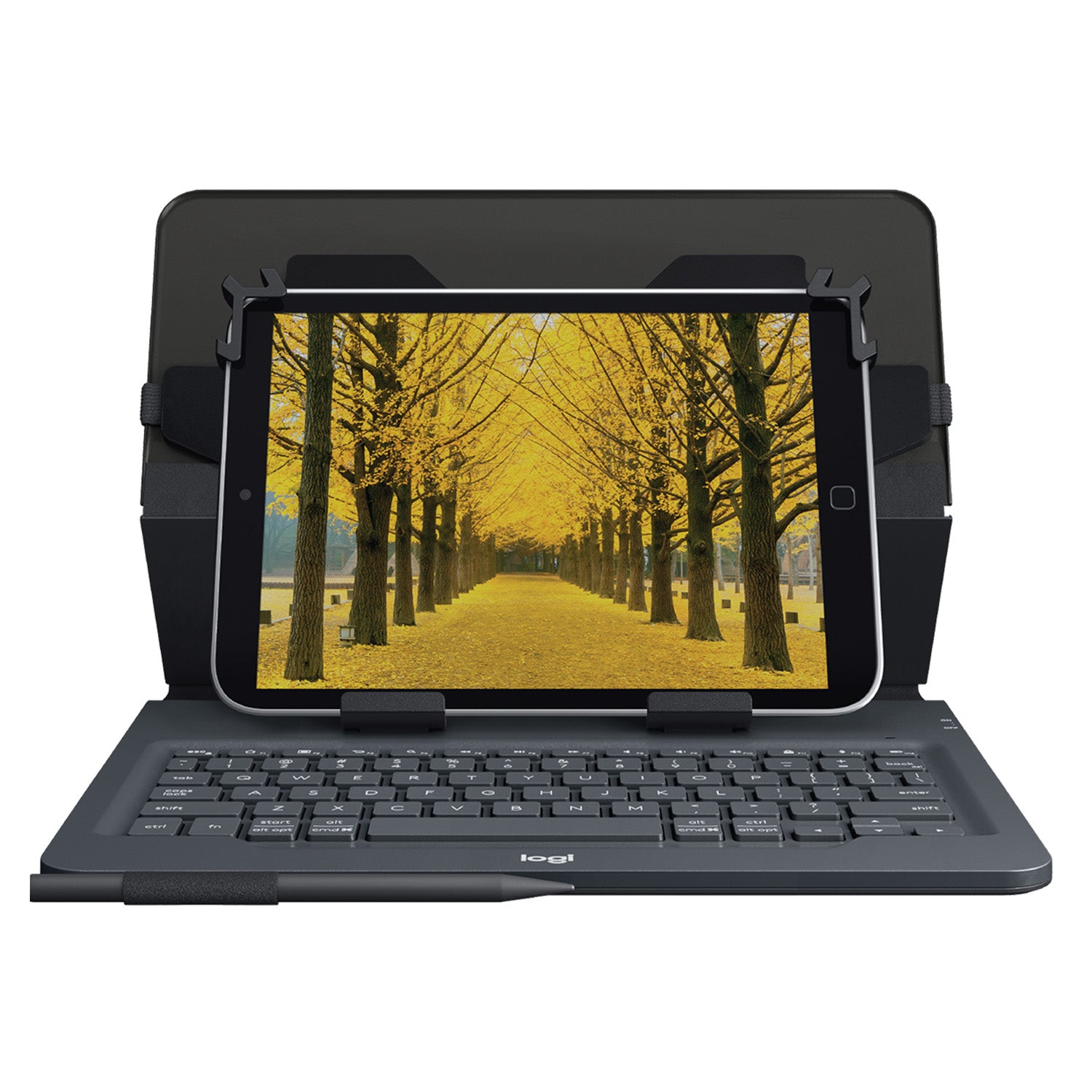 Logitech Tastatur, FR-Layout (FR), faltbar – für 9" & 10" Tablets