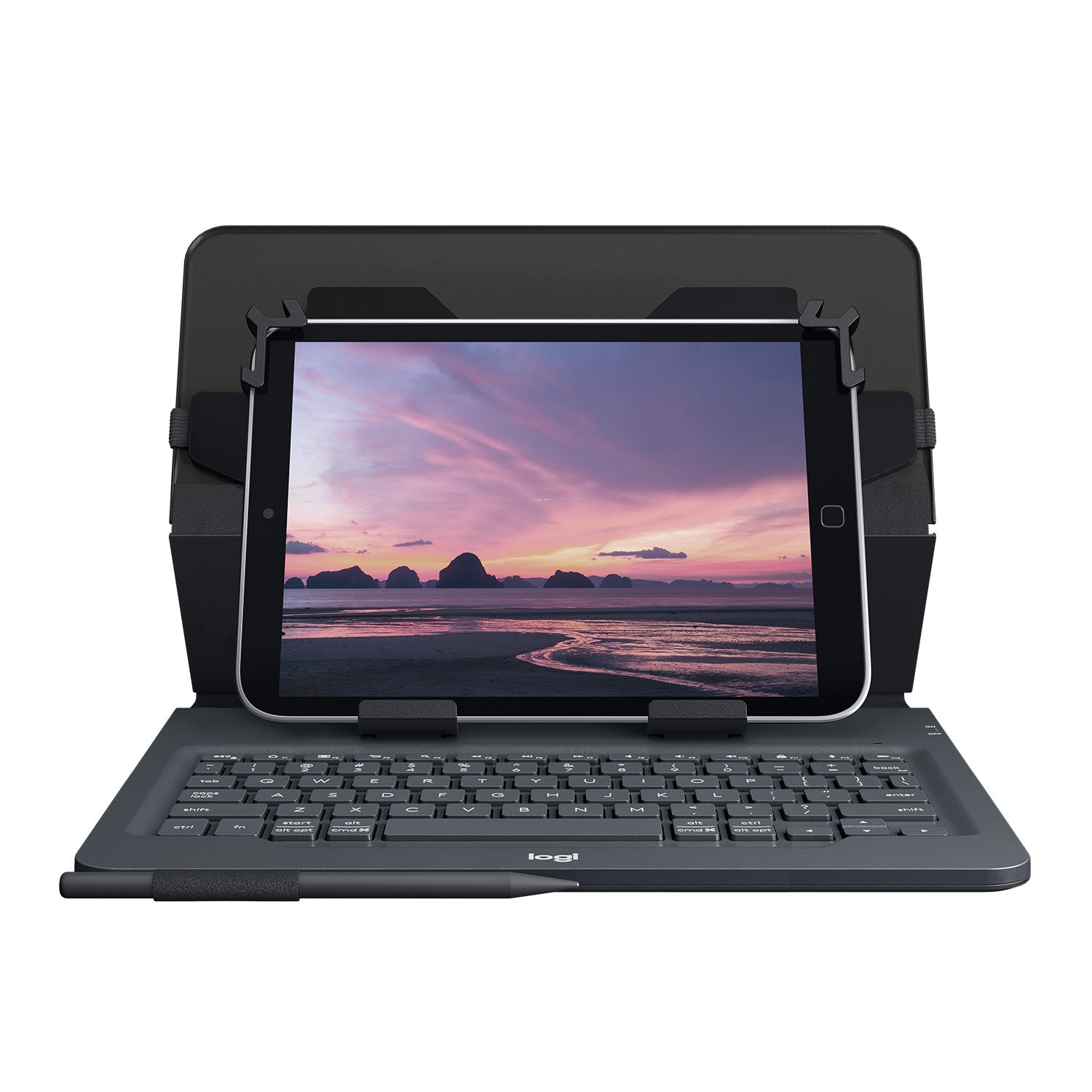 Logitech Tastatur, FR-Layout (FR), faltbar – für 9" & 10" Tablets