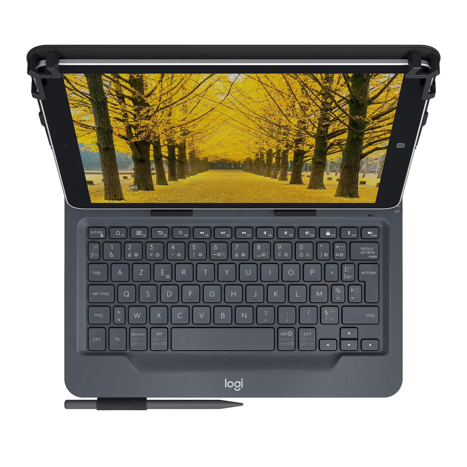 Logitech Tastatur, FR-Layout (FR), faltbar – für 9" & 10" Tablets