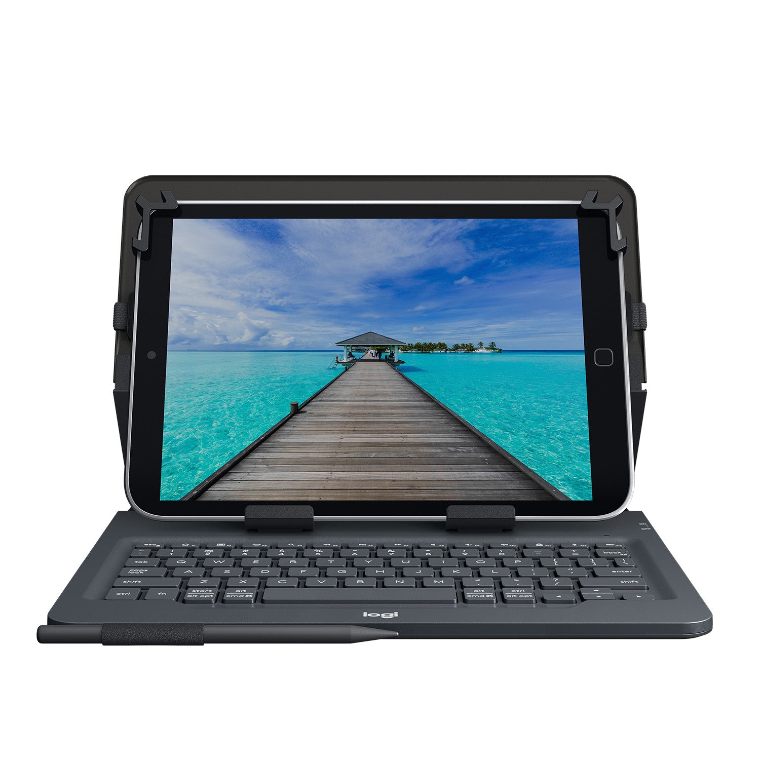 Logitech Tastatur, FR-Layout (FR), faltbar – für 9" & 10" Tablets