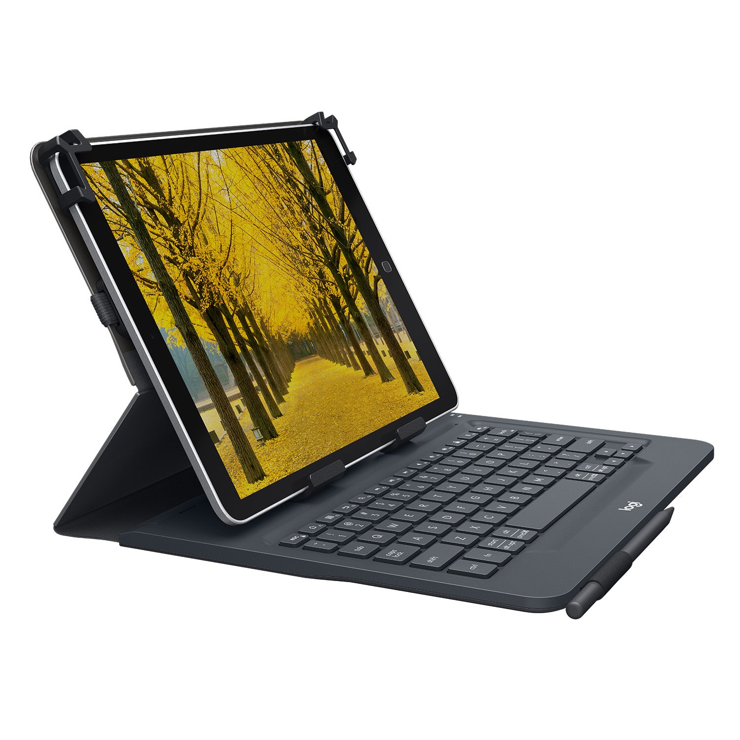 Logitech Tastatur, FR-Layout (FR), faltbar – für 9" & 10" Tablets