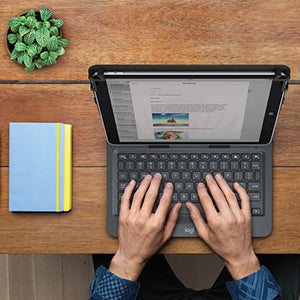 Logitech Tastatur, FR-Layout (FR), faltbar – für 9" & 10" Tablets