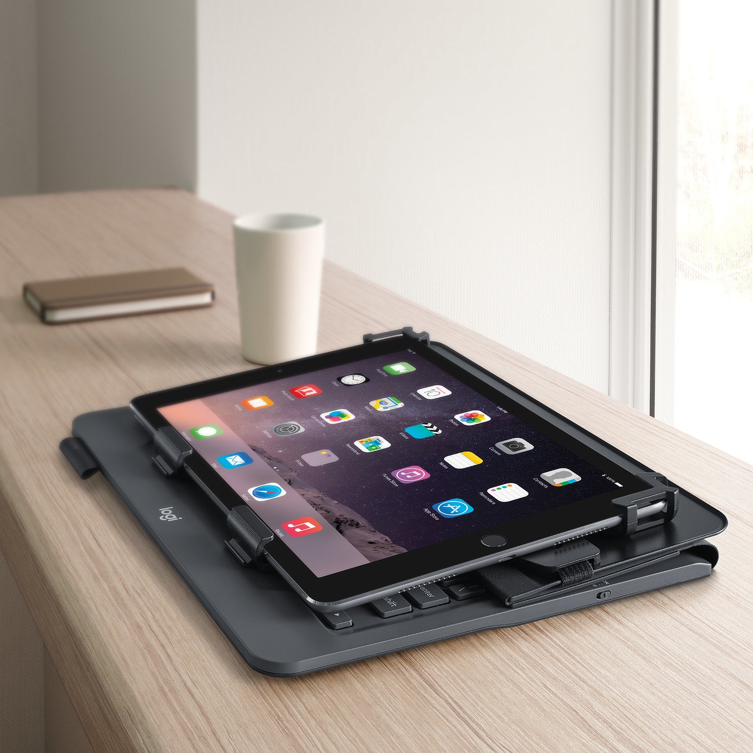 Logitech Tastatur, FR-Layout (FR), faltbar – für 9" & 10" Tablets