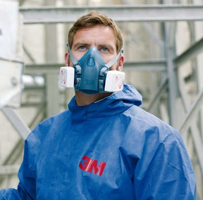 3M Halbmaskenkörper 7500 – mit Ventil, R – L – schwarz – 10 Stk. – für 3M Serie 7000