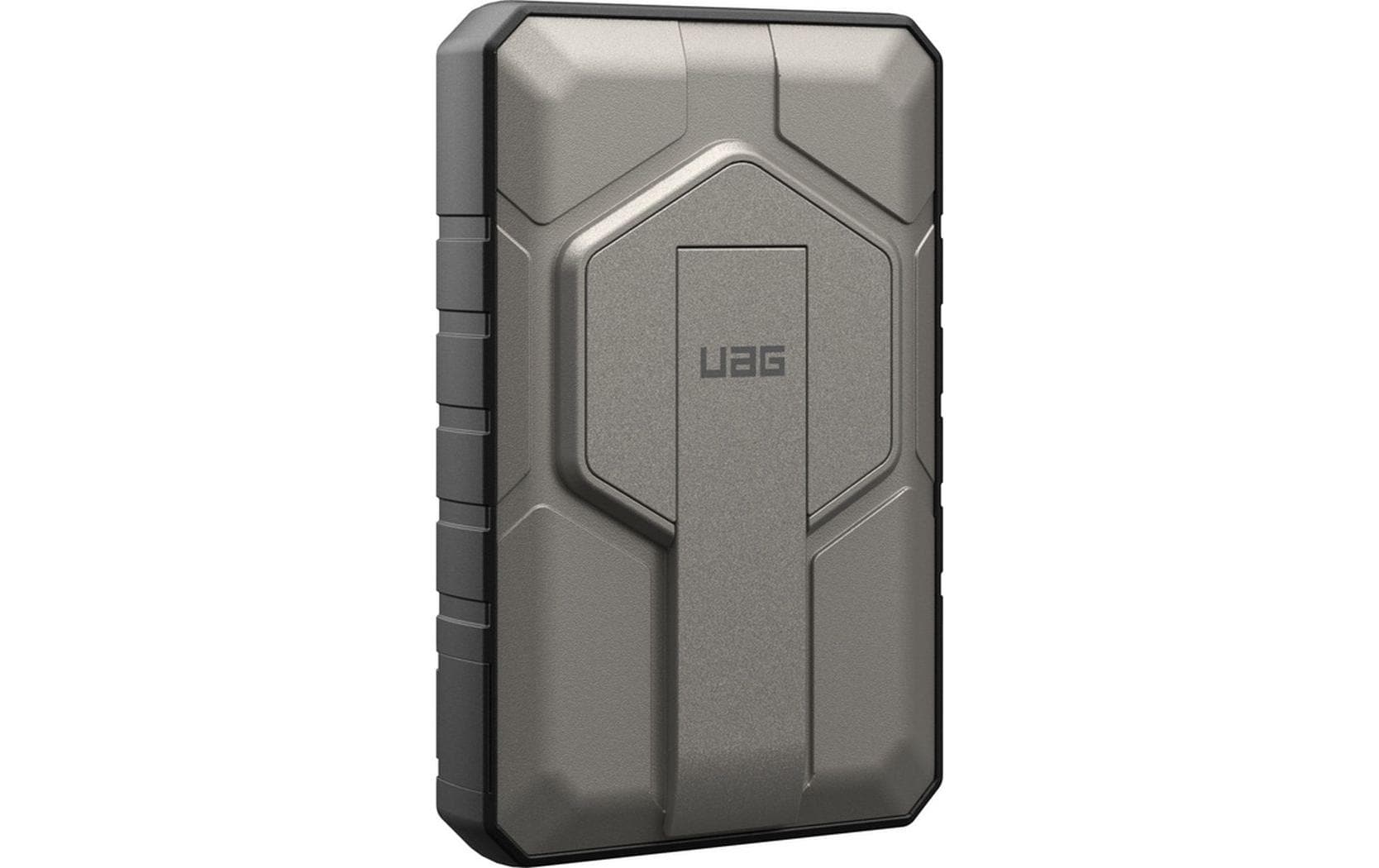 Urban Armor Gear UAG – Powerbank 10000 mAh, PD 20 W, 1× USB-C, 1× USB-A, kabelloses Laden, für Smartphones, Titanium
