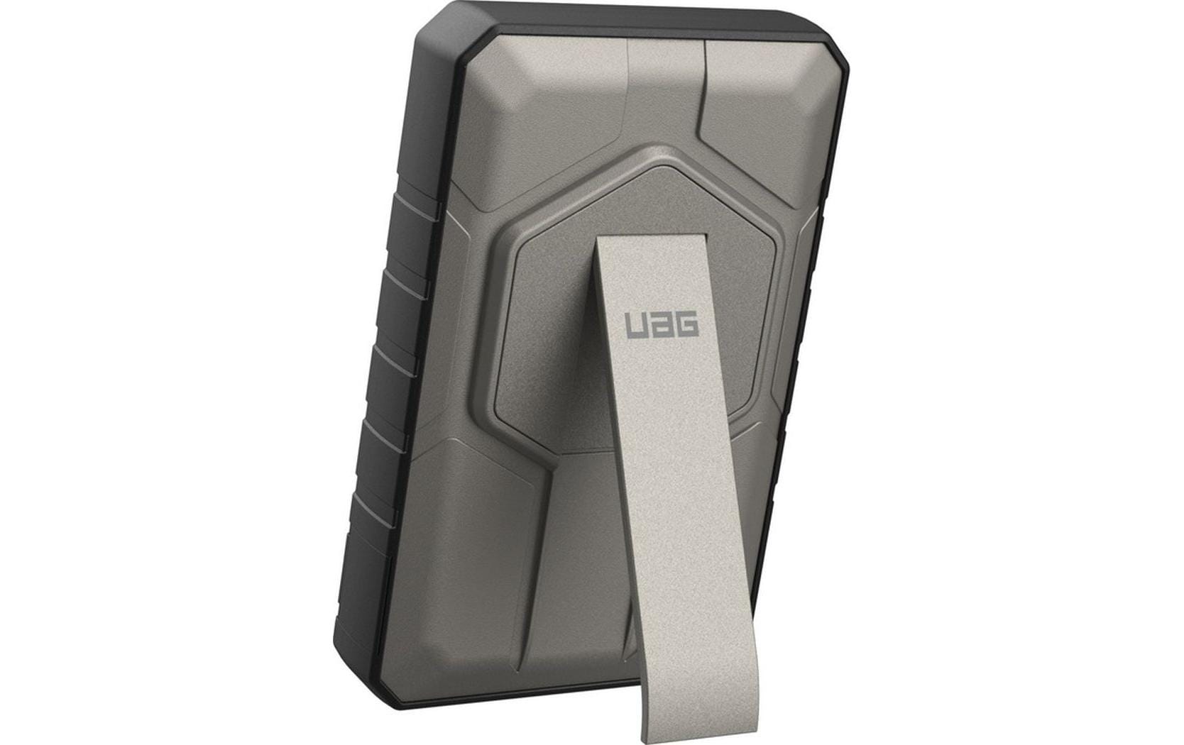 Urban Armor Gear UAG – Powerbank 10000 mAh, PD 20 W, 1× USB-C, 1× USB-A, kabelloses Laden, für Smartphones, Titanium