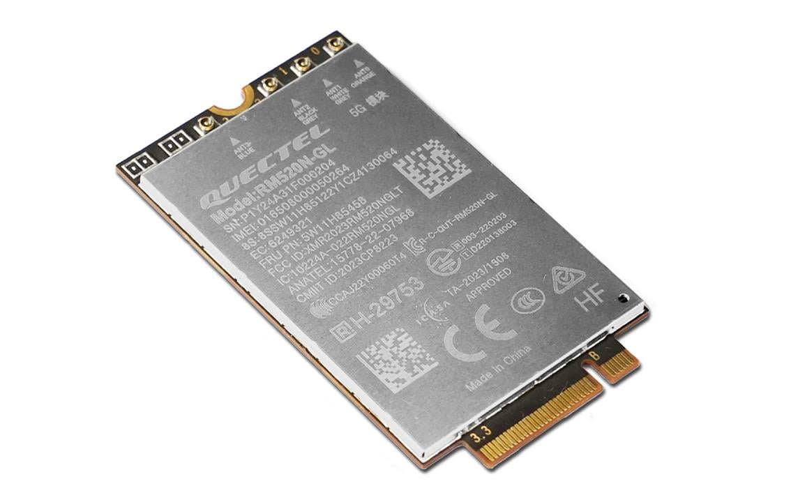 Lenovo 4XC1Q24434 WWAN-Modul (M.2) für ThinkPad P14/T14 (G5), X1 Carbon (G12) – 5G, Silber