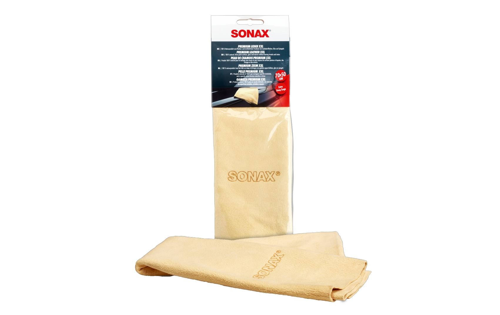 Sonax Premium Autoleder (Trockentuch) XXL – 77 × 45 cm, Beige