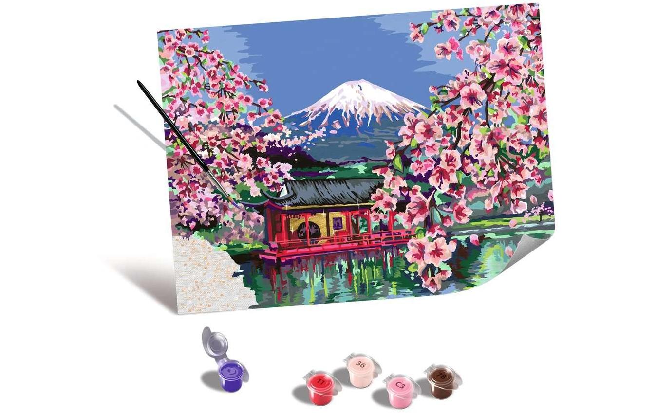 Ravensburger CreArt – Malen-nach-Zahlen-Set – Japanische Kirschblüte – 1-teilig – ab 14 Jahren