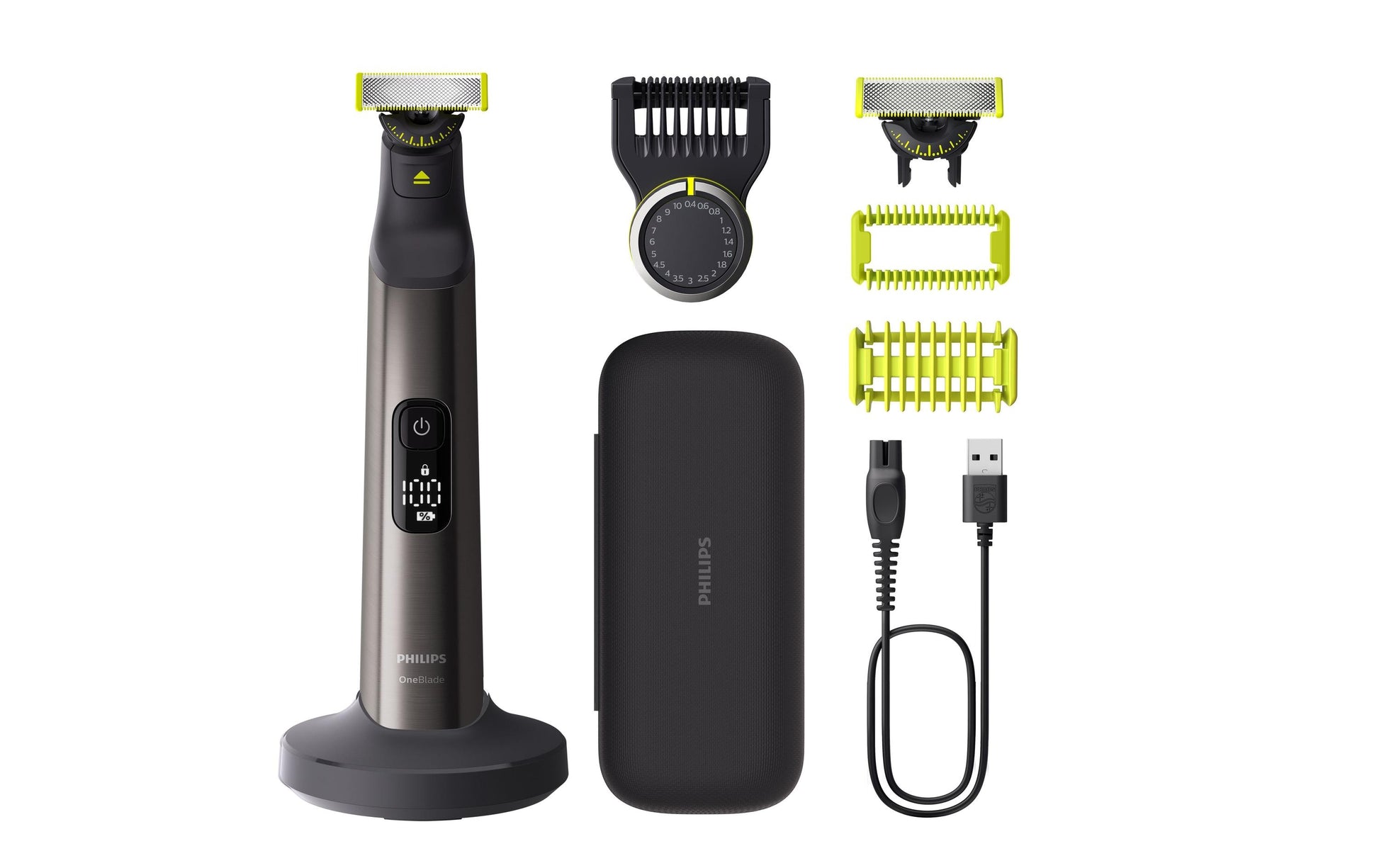 Philips OneBlade Pro QP6652/30 Bartschneider – Akku 120 min, Nass & Trocken