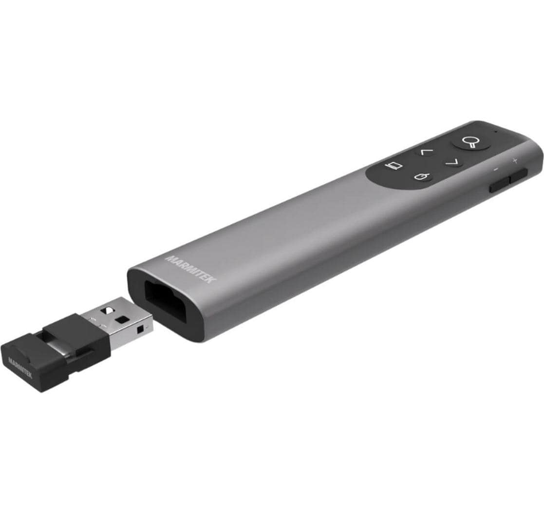 Marmitek WPR 400 – Presenter – USB, 2,4 GHz, 100 m, Silber