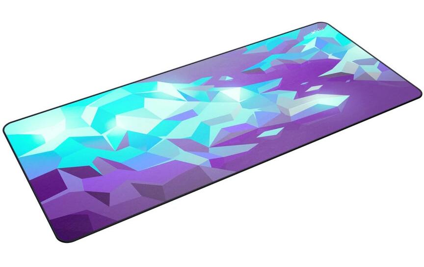 CHERRY XTRFY GP5 Litus XL – Gaming-Mauspad – Blau, Gestickte Kanten, Anti-Rutsch-Basis