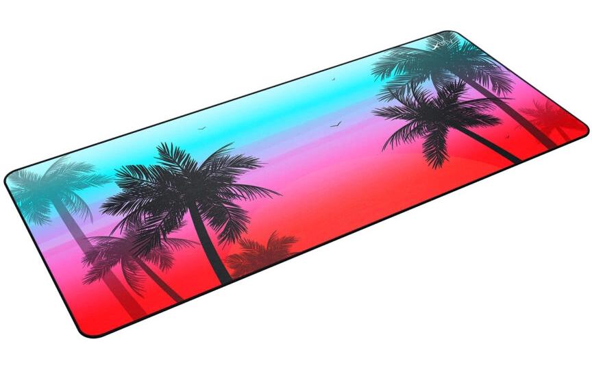CHERRY XTRFY GP5 Miami XL – Gaming-Mauspad – 920 × 400 mm, Stoff, Gummi, Mehrfarbig (Blau)