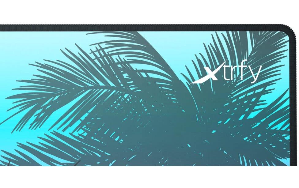 CHERRY XTRFY GP5 Miami XL – Gaming-Mauspad – 920 × 400 mm, Stoff, Gummi, Mehrfarbig (Blau)