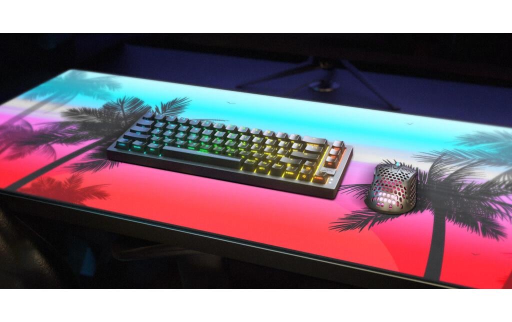 CHERRY XTRFY GP5 Miami XL – Gaming-Mauspad – 920 × 400 mm, Stoff, Gummi, Mehrfarbig (Blau)