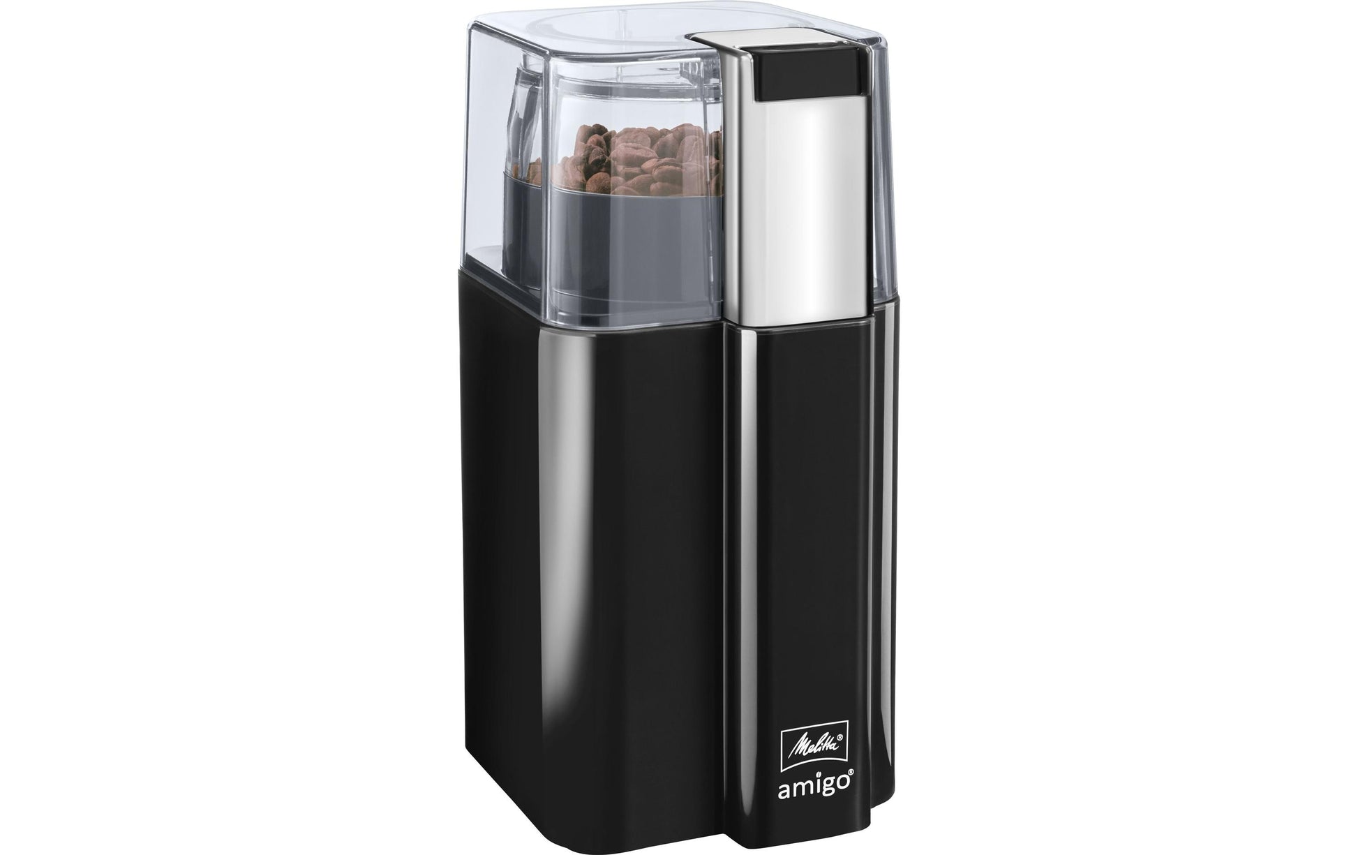 Melitta Kaffeemühle Amigo – 60 g, Schlagmesser, 170 W – schwarz/edelstahl
