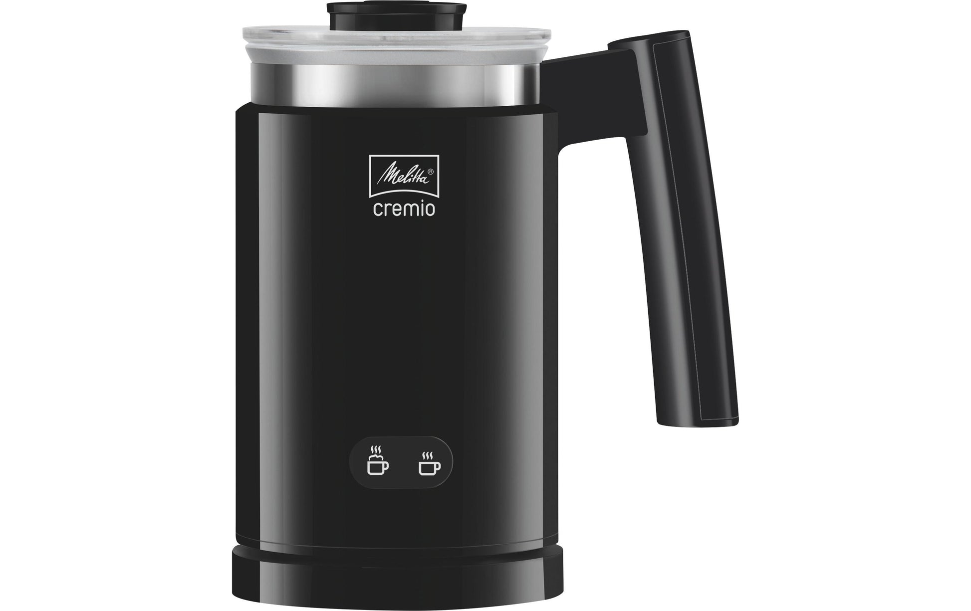 Melitta Elektrischer Milchschäumer Cremio – Füllmenge 250 ml, Schaum 150 ml, 450 W, Schwarz