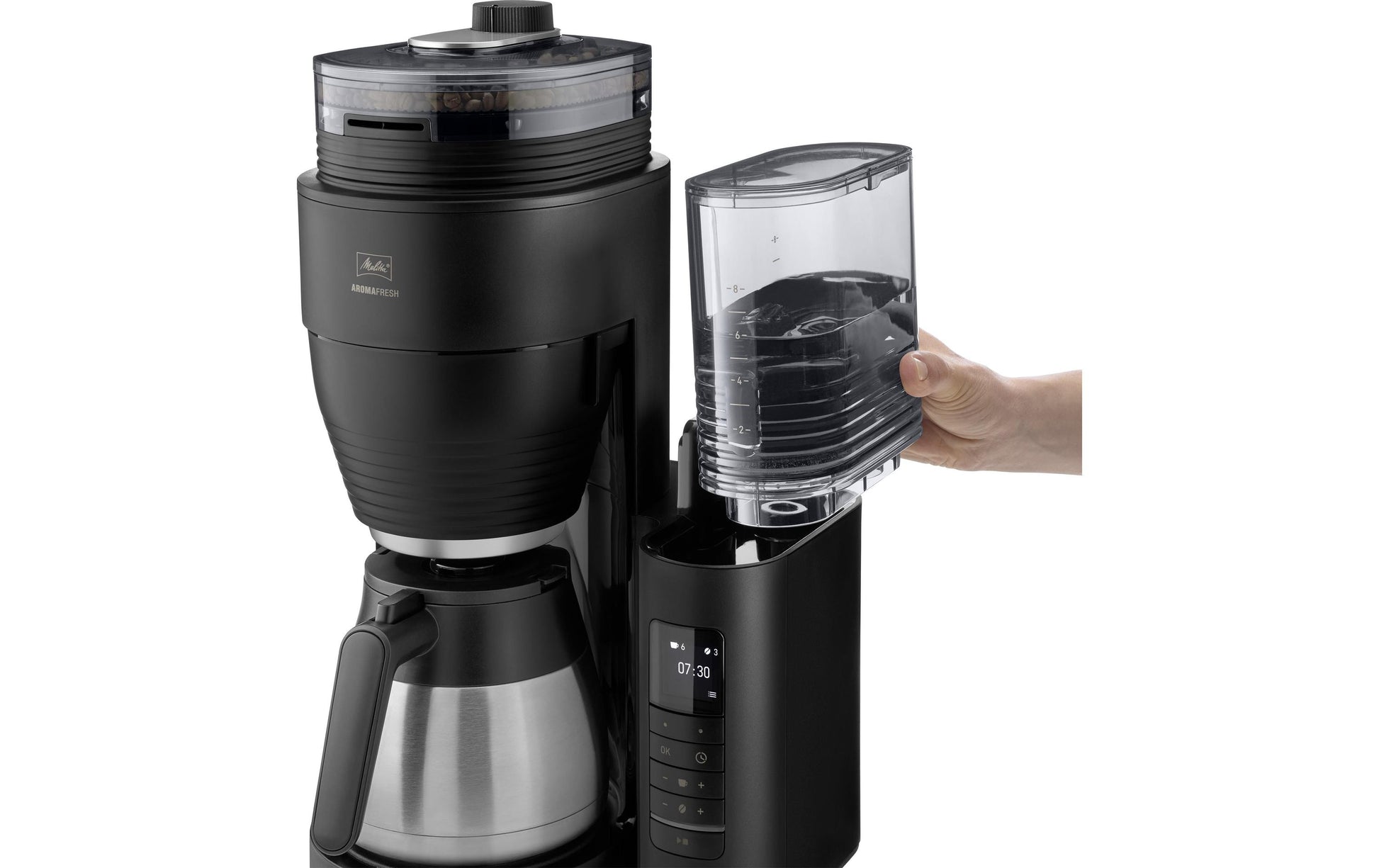 Melitta Aromafresh Therm Pro X Filterkaffeemaschine – 8 Tassen, Schwarz