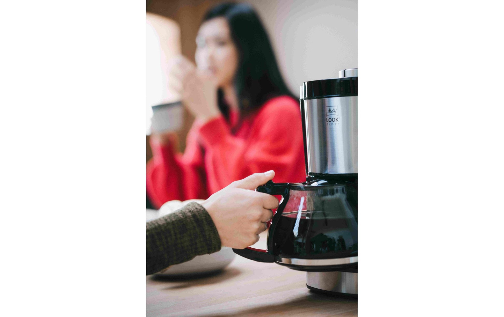 Melitta Look Timer 1025-08 Filterkaffeemaschine – 10 Tassen, 1,25 l, Schwarz