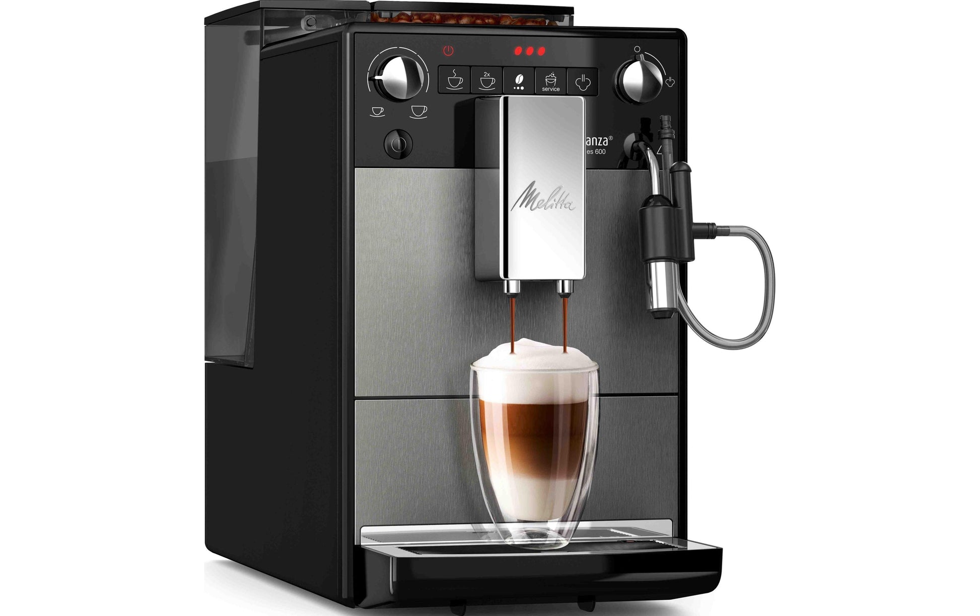 Melitta Avanza Kaffeevollautomat – 15 bar, 1,5 l, 250 g, 10 Tassen, Edelstahl