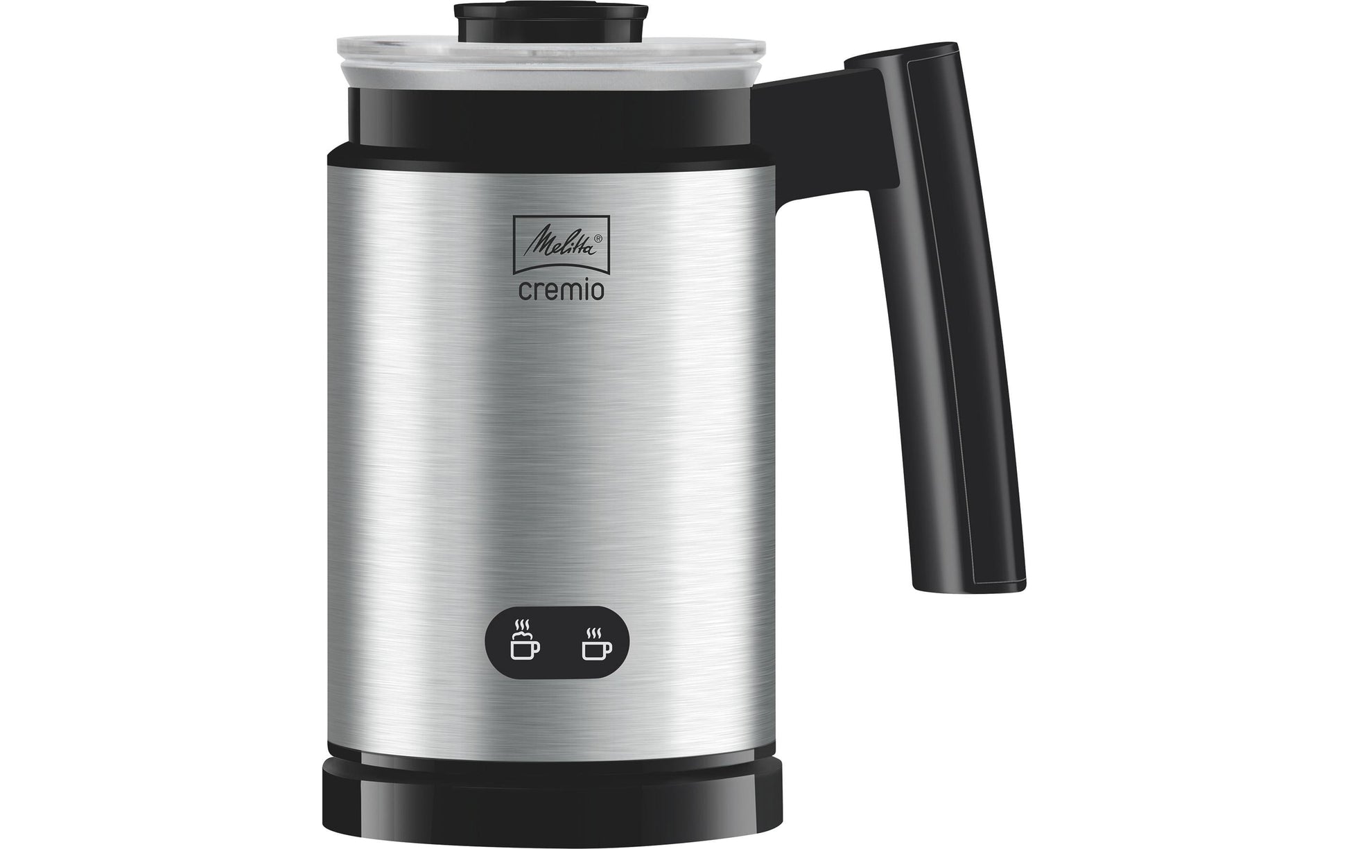 Melitta Elektrischer Milchschäumer Cremio – Füllmenge 250 ml, Schaum 150 ml, 450 W, Silber
