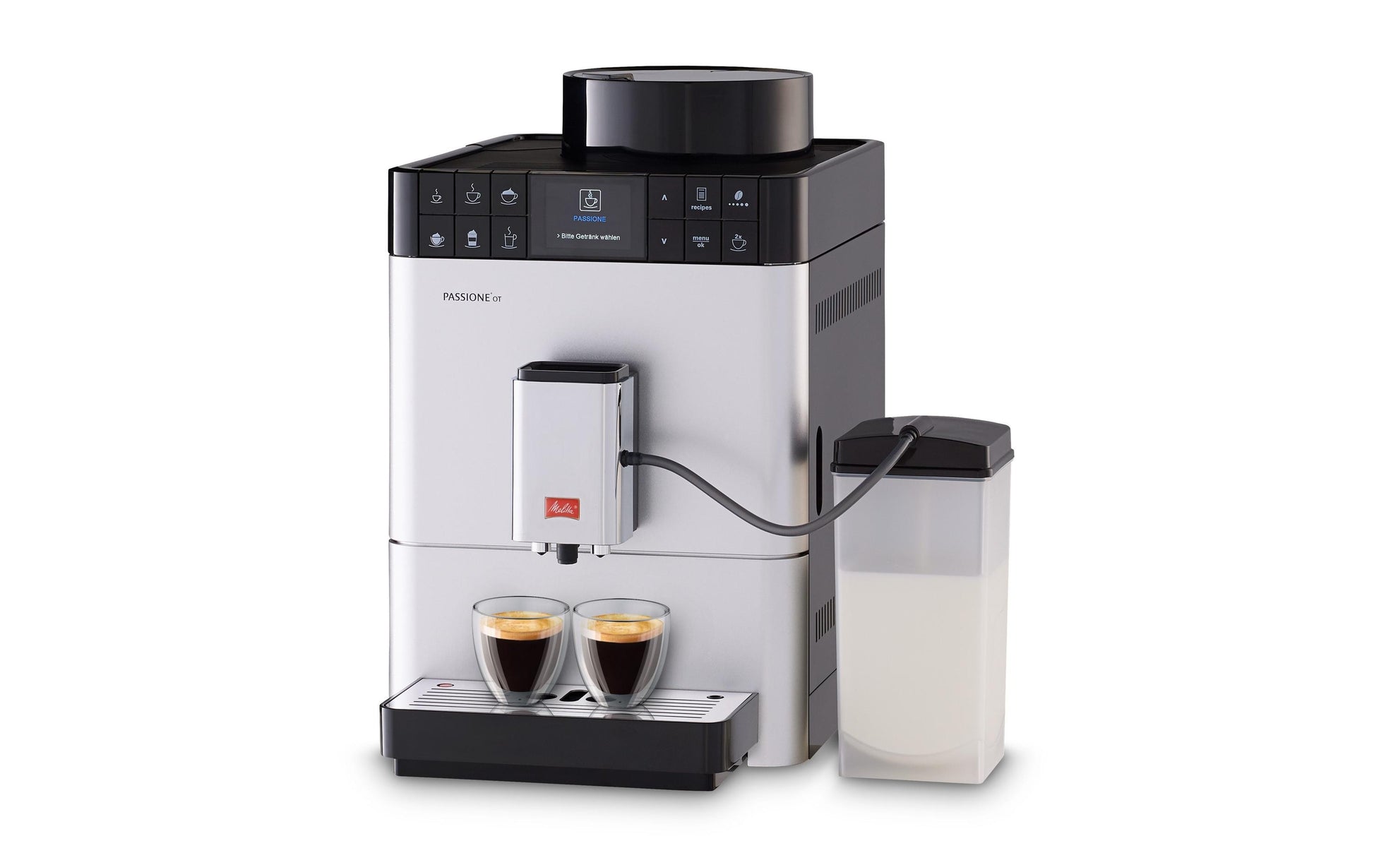 Melitta Passione OT Kaffeevollautomat – 15 bar, 1,2 l, 125 g, Silber