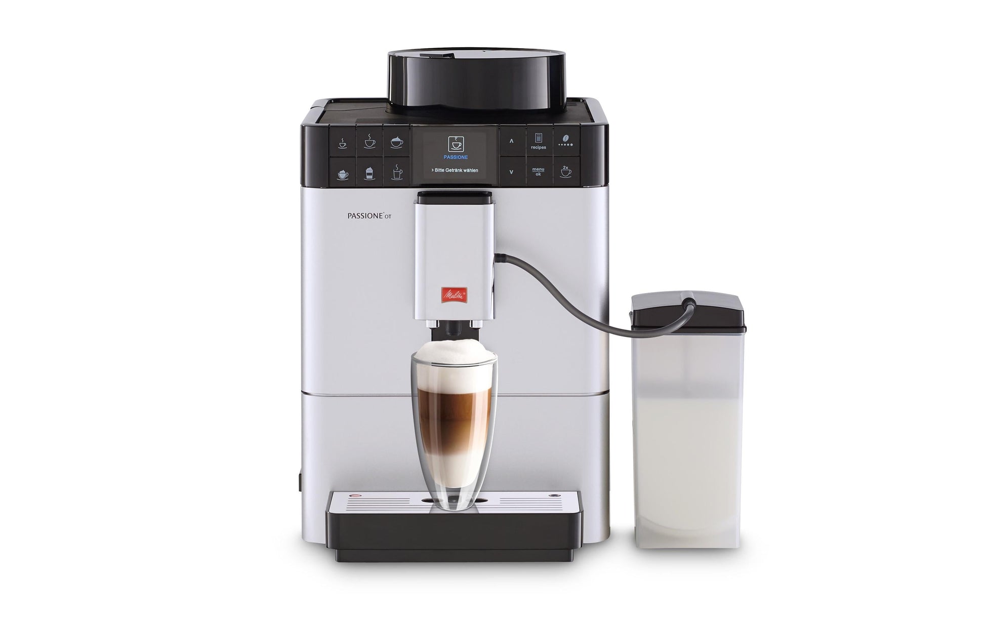 Melitta Passione OT Kaffeevollautomat – 15 bar, 1,2 l, 125 g, Silber