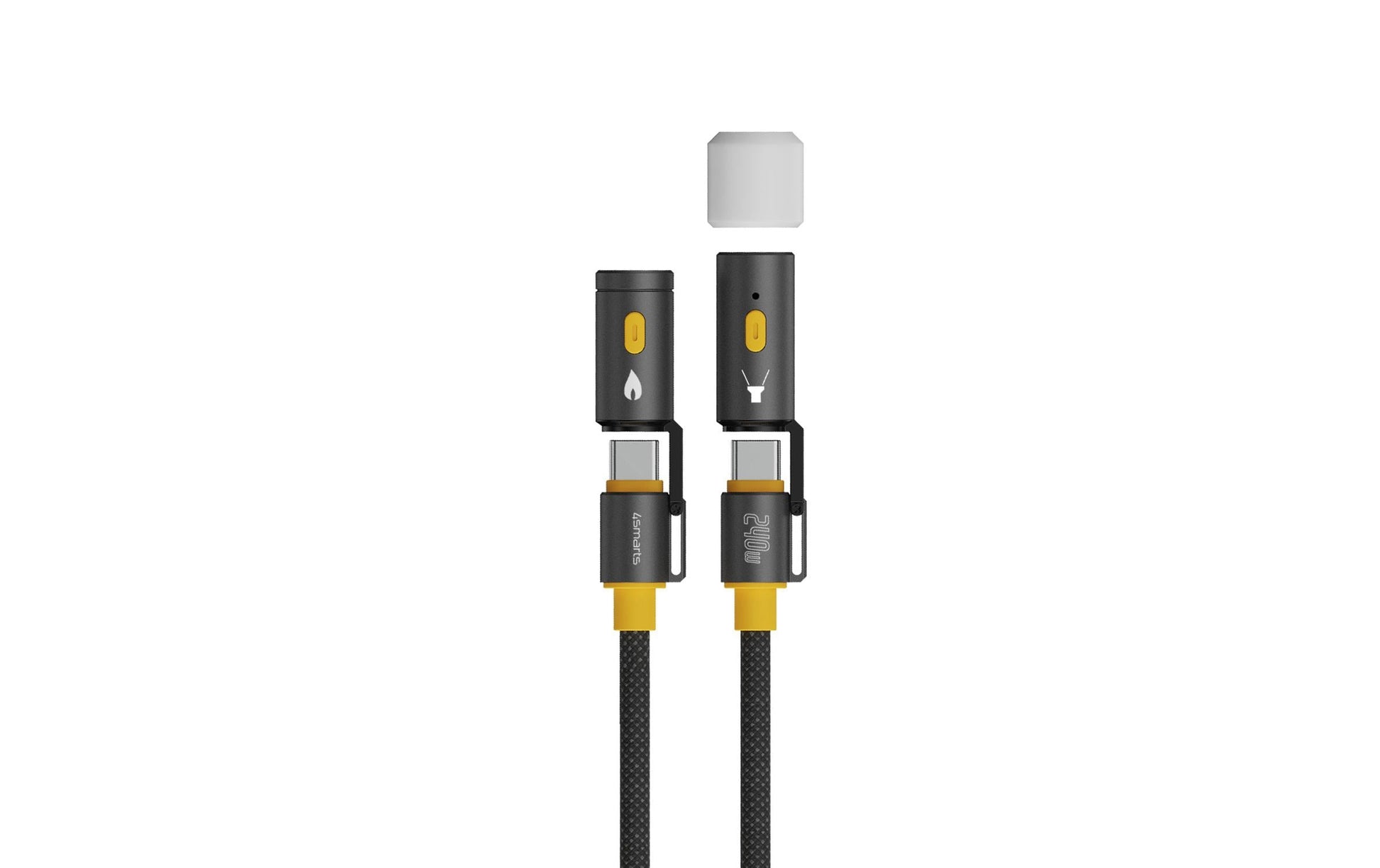 4smarts USB-Kabel, USB-C zu USB-C, 1,5 m, Lade-/Datenkabel, für Laptop, Smartphone, Tablet u. a.