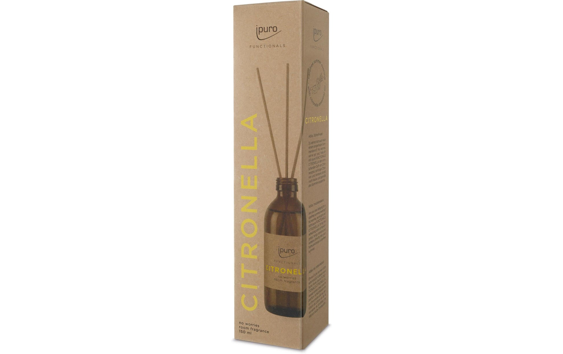 ipuro Functionals Citronella – Duftstäbchen, 150 ml