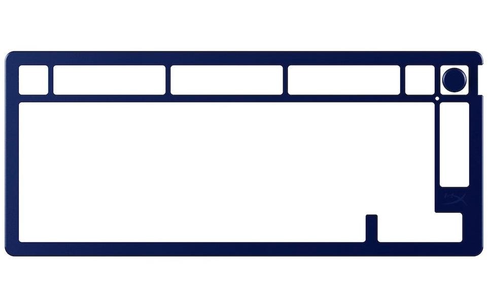 HyperX Alloy Rise 75 – Tastatur-Deckplatte – Blau, Aluminium – für HyperX Alloy Rise 75