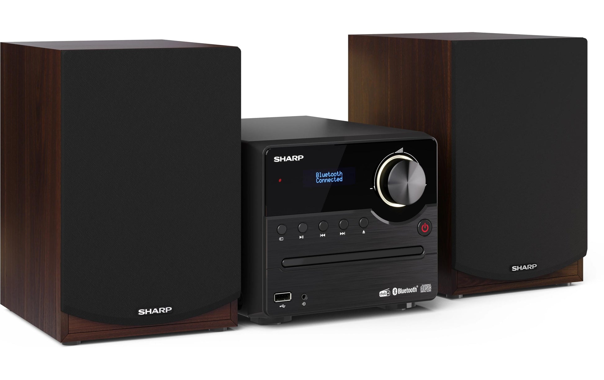 Sharp XL-B517D – Micro HiFi-Anlage, DAB+/FM, CD, Bluetooth, 45 W – Braun