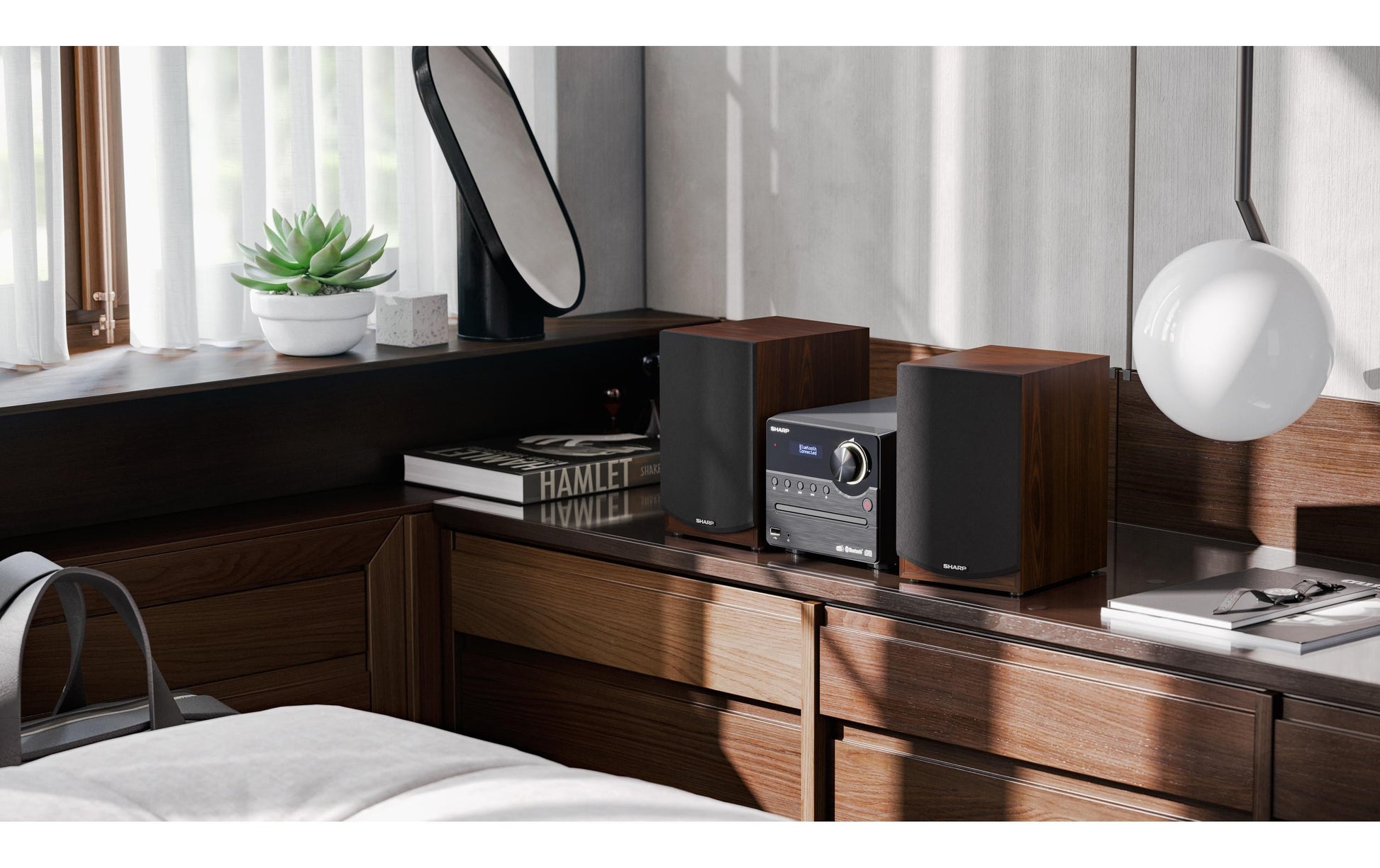 Sharp XL-B517D – Micro HiFi-Anlage, DAB+/FM, CD, Bluetooth, 45 W – Braun