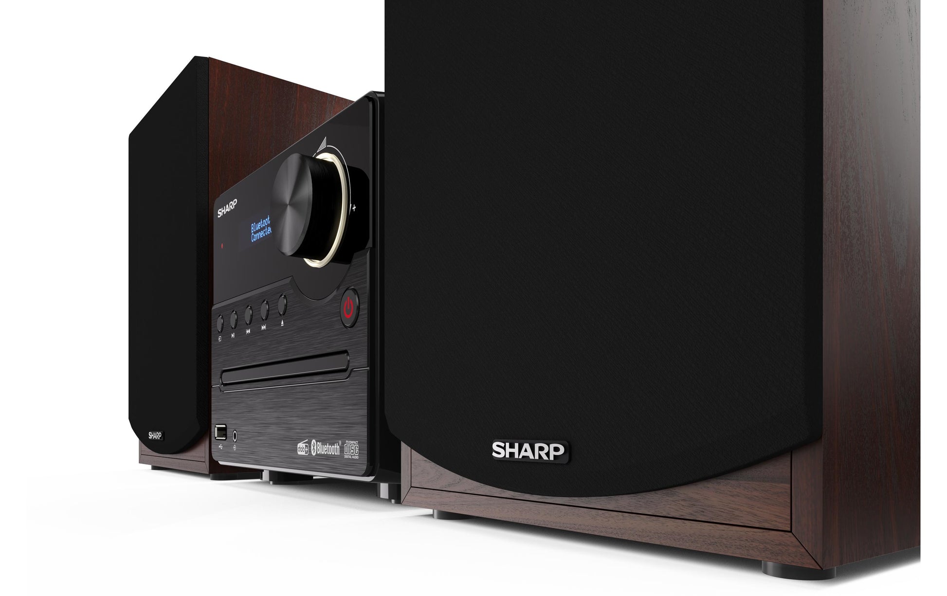 Sharp XL-B517D – Micro HiFi-Anlage, DAB+/FM, CD, Bluetooth, 45 W – Braun