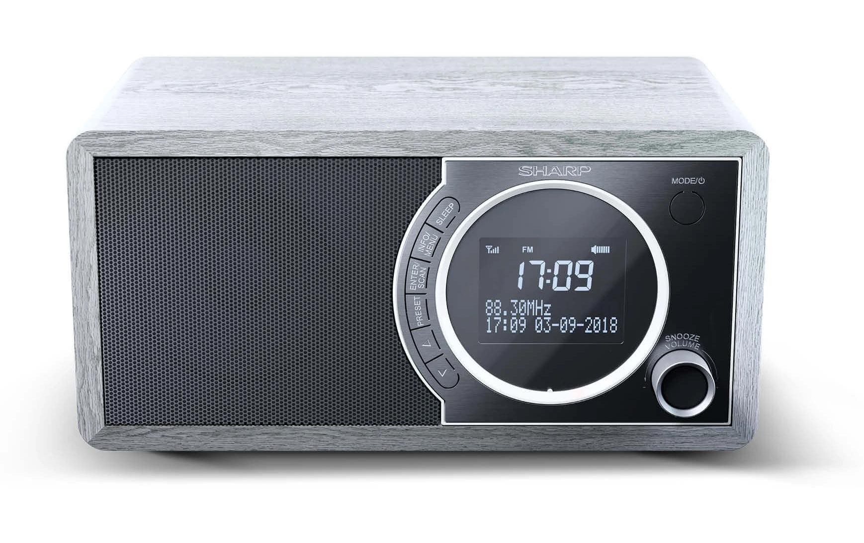Sharp DR-450 – DAB-/Internetradio – Tischradio – DAB+, UKW, Bluetooth – Grau