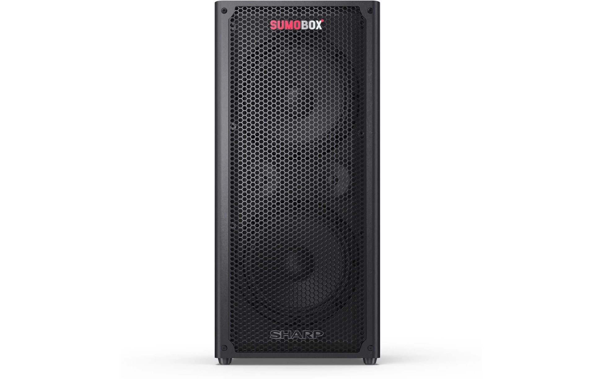 Sharp CP-LS100 – Party-Lautsprecher – 120 W, 10 h Akku, LED, Bluetooth 5.0, spritzwassergeschützt, Schwarz