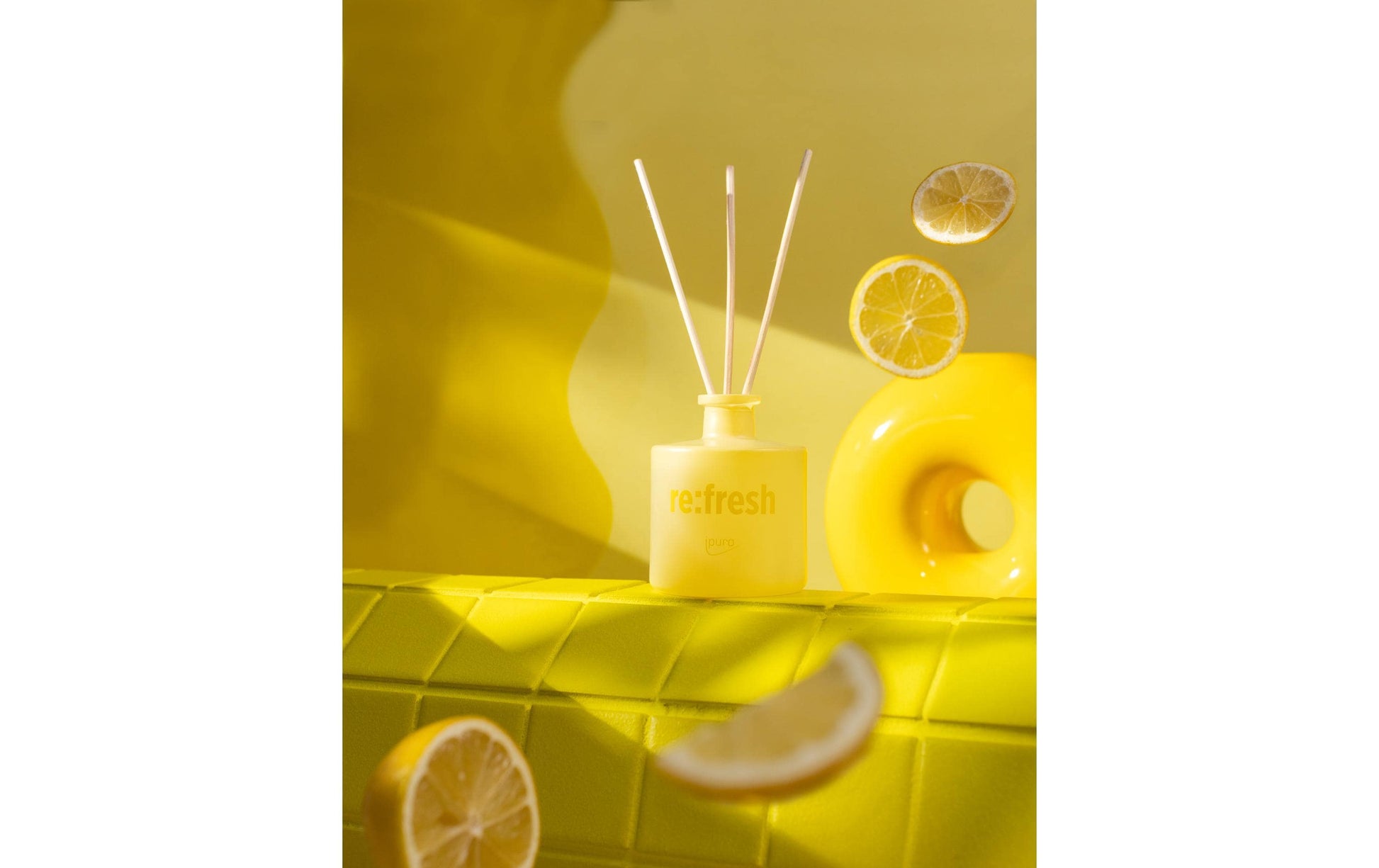 ipuro Duftstäbchen re:fresh Zitrone, Gelb – 100 ml