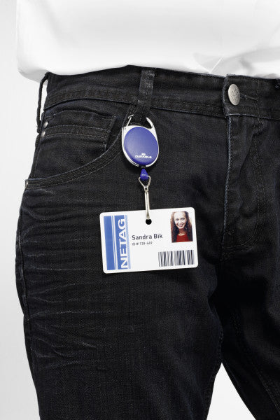 Durable Ausweishalter, Metall, Dunkelblau