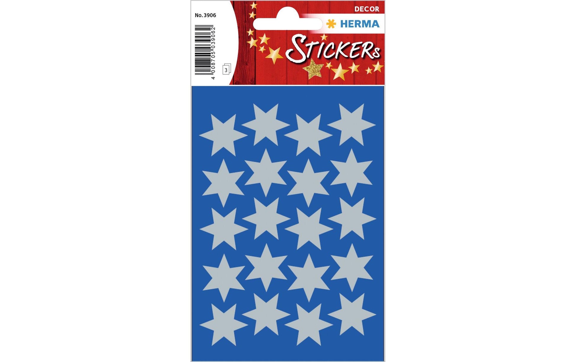 HERMA Schmucketiketten, Weihnachten – 84 × 120 mm – Silber – 60 Stk.