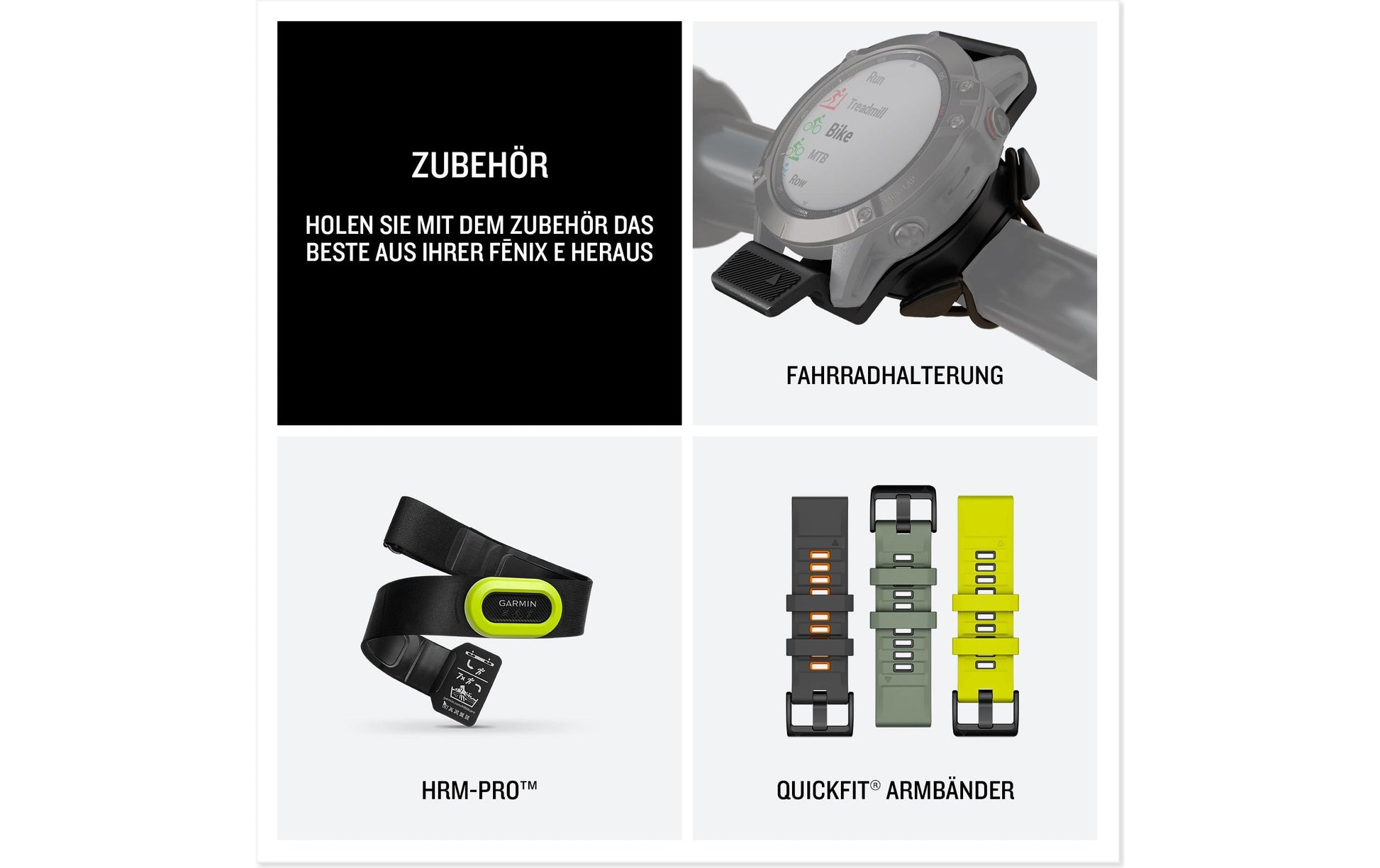 Garmin Fenix E – GPS-Smartwatch – 47 mm, 1,3", GPS, WLAN, AMOLED, Gorilla Glass, 100 m, Schwarz, Silikonarmband