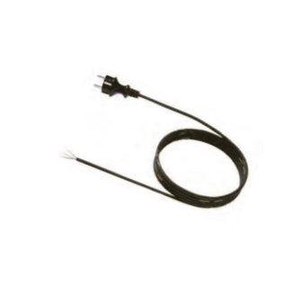 Bachmann Verlängerungskabel, Schutzkontakt (CEE 7/7) – offenes Ende, 3 m, 0,75 mm², H03VV-F – schwarz