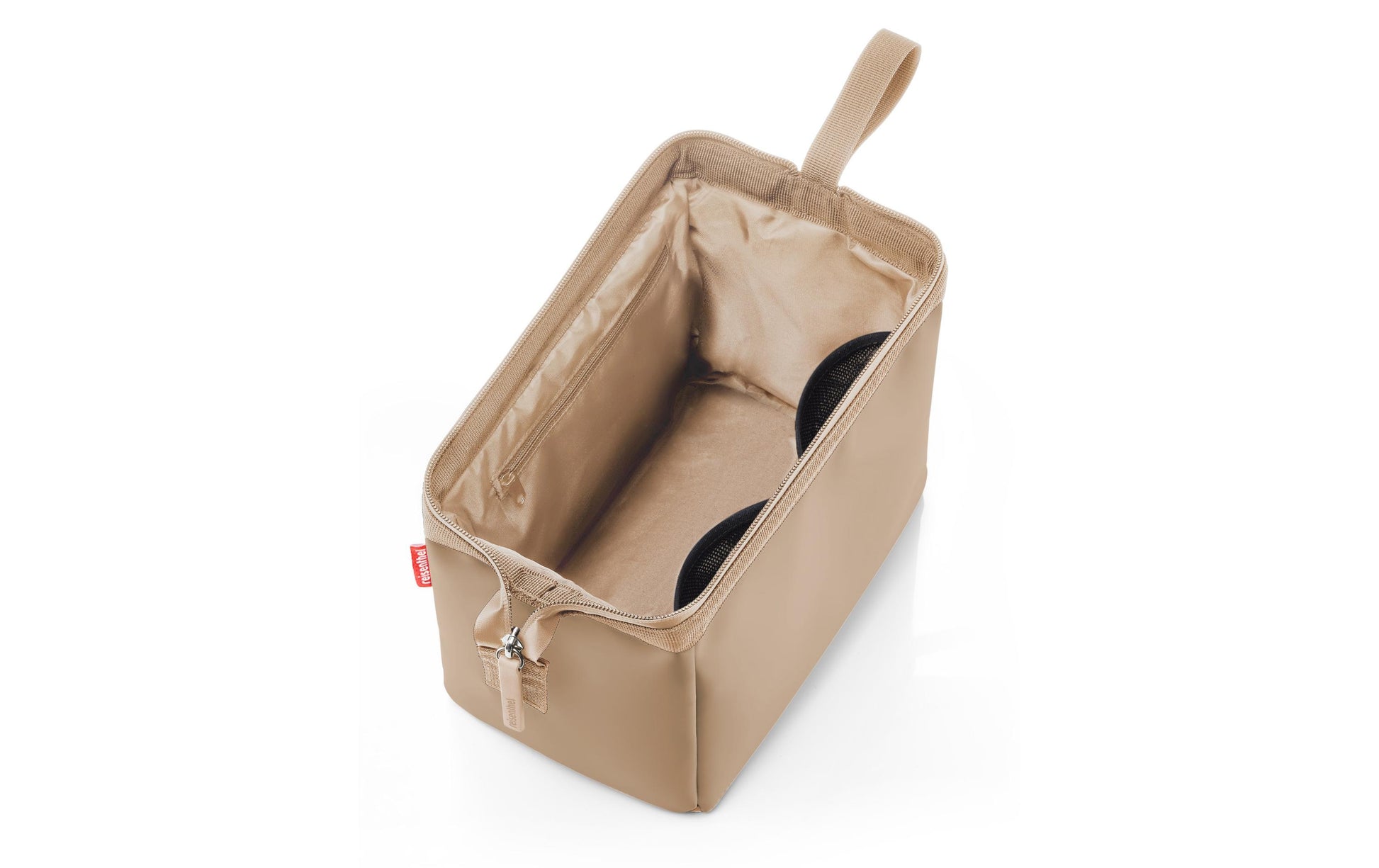 Reisenthel Kosmetiktasche Allrounder Cosmetic – 4 l, wasserfest, Reissverschluss – braun – Polyurethan (PU)