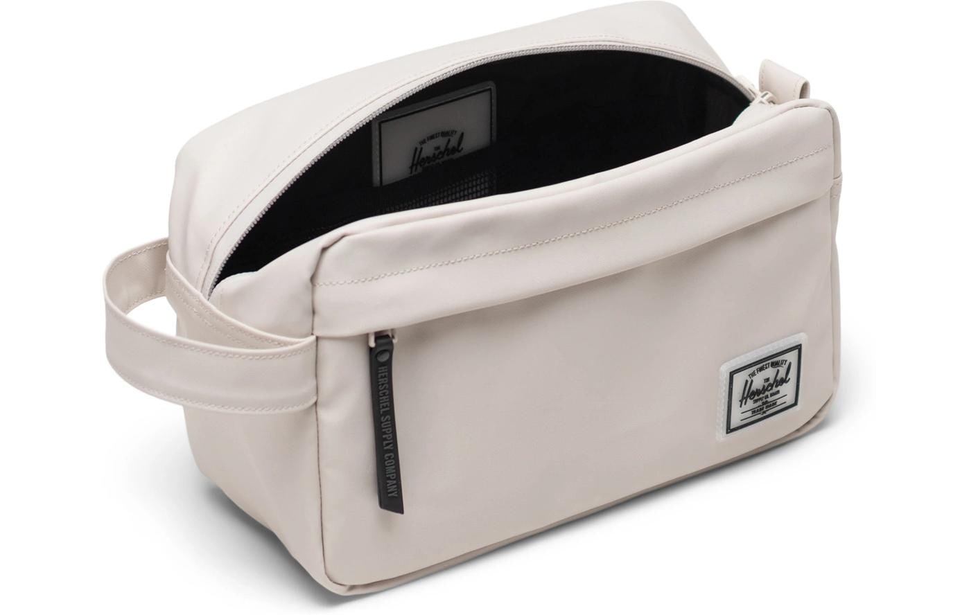 Herschel Kulturbeutel Chapter – wasserfest, Reissverschluss – 24,1×15,2×11,4 cm – weiss matt – 1 Stk.