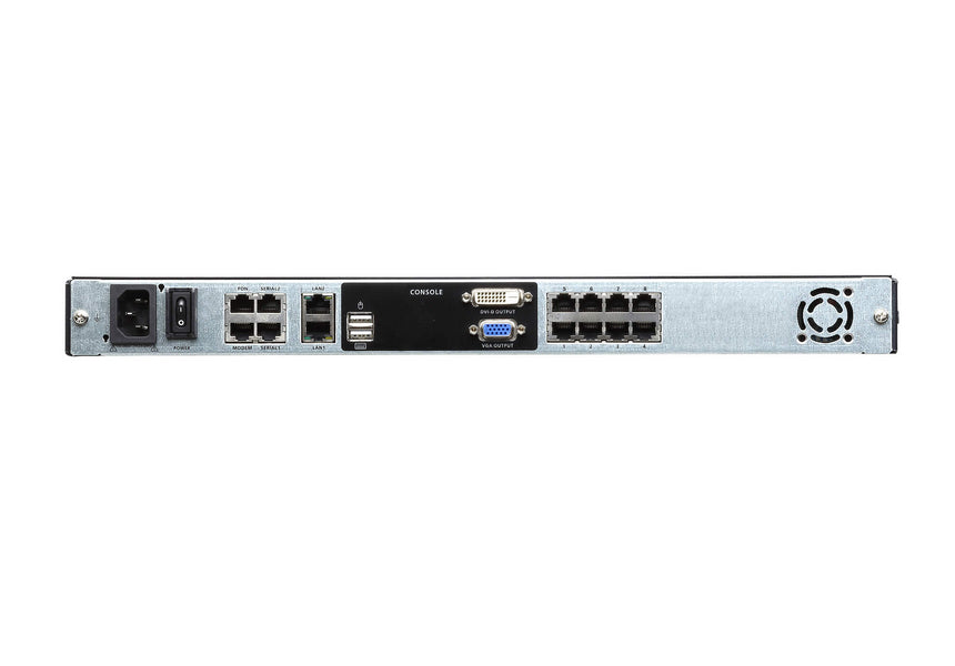 ATEN KL1108VN – KVM-Switch – 8× Konsolen, 19" LCD (48 cm), 1U, Schwarz